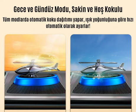 Helifrag® Solar Helikopter Araç ve Oda Kokusu